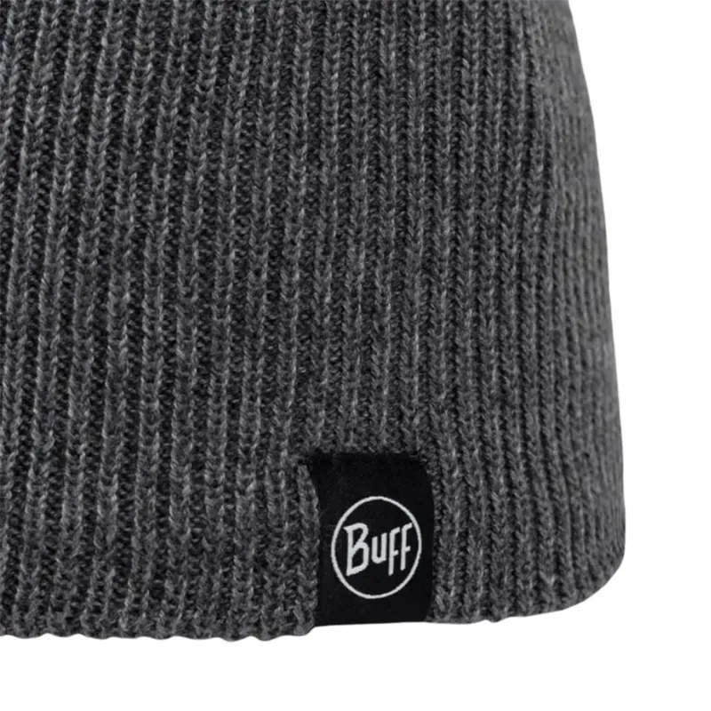 Buff Knitted and Fleece Hat Renvi Grey Heather-1
