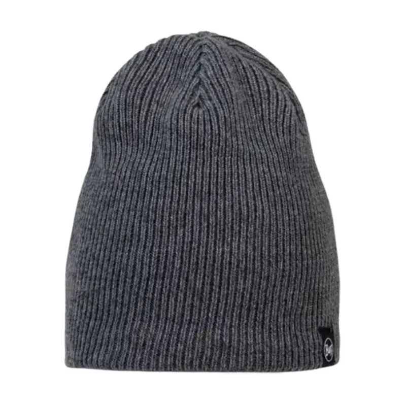 Buff Knitted and Fleece Hat Renvi Grey Heather