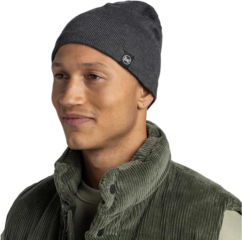 Buff Knitted and Polar Beanie Lilon Short Grey Heather-3