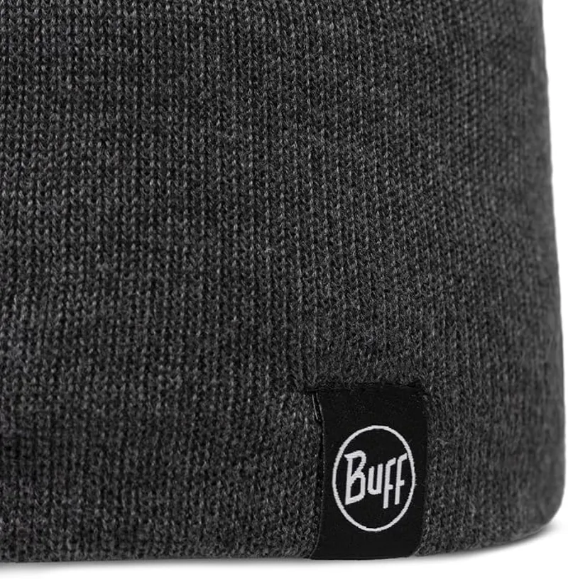 Buff Knitted and Polar Beanie Lilon Short Grey Heather-1