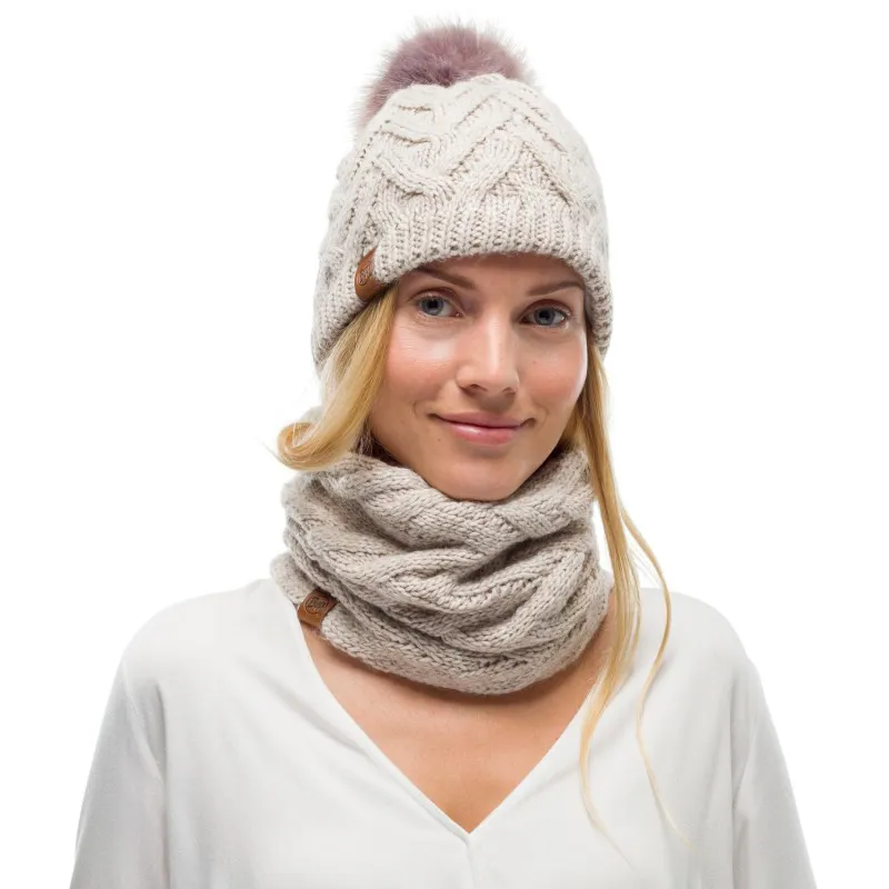 Buff Knitted and Polar Neck Warmer Caryn Cru-1
