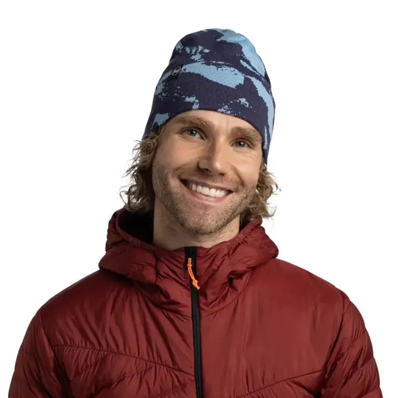 Buff Knitted Beanie Erlan Midnight Navy-2