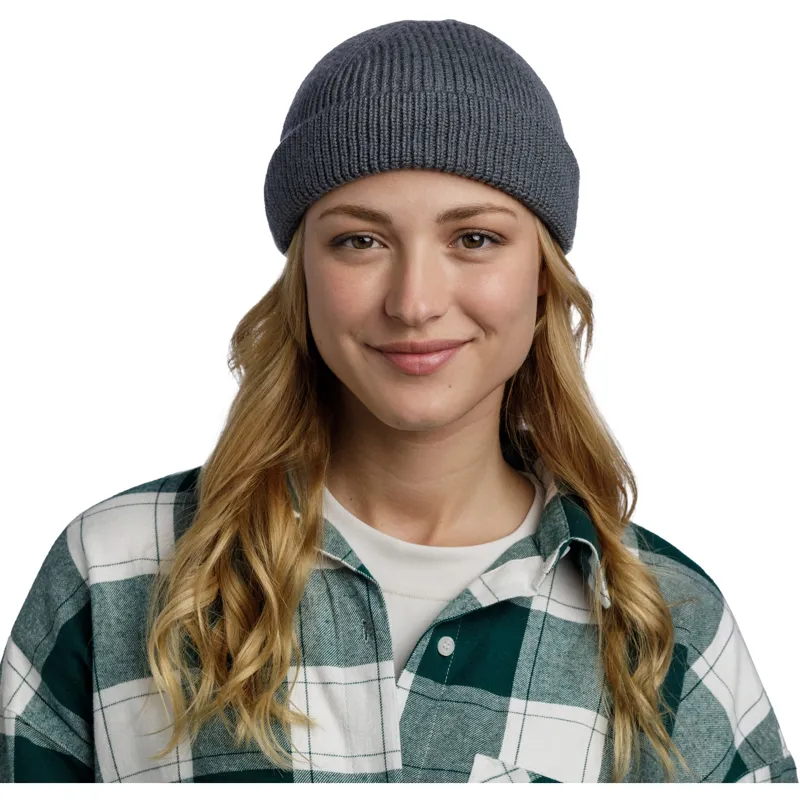 Buff Knitted Beanie Ervin Graphite-3