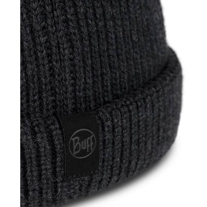 Buff Knitted Beanie Ervin Graphite-1
