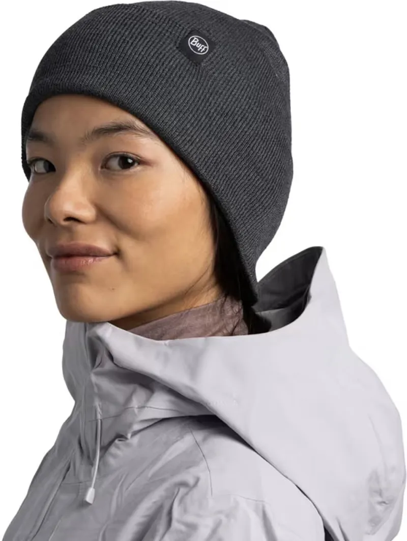 Buff Knitted Beanie Lilon Grey Heather-3