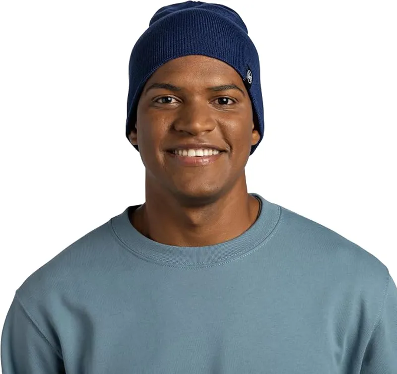 Buff Knitted Beanie Lilon Long Midnight-2