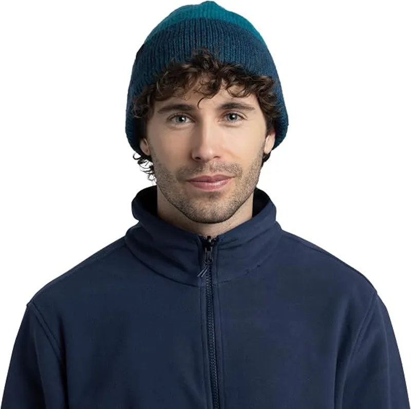 Buff Knitted Beanie Marin Blue Ink-2
