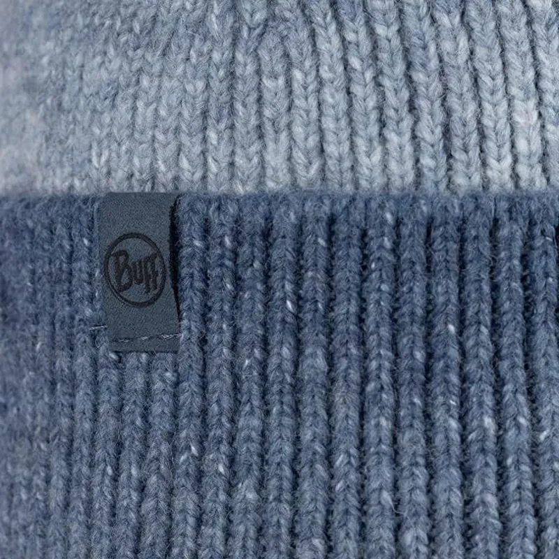 Buff Knitted Beanie Marin Palace Blue-1