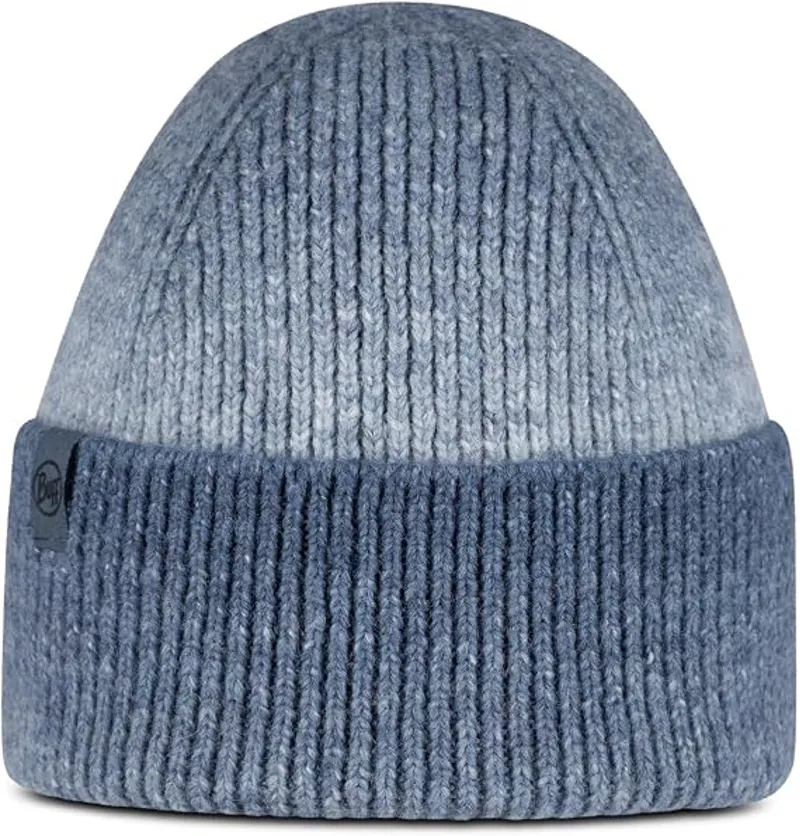 Buff Knitted Beanie Marin Palace Blue