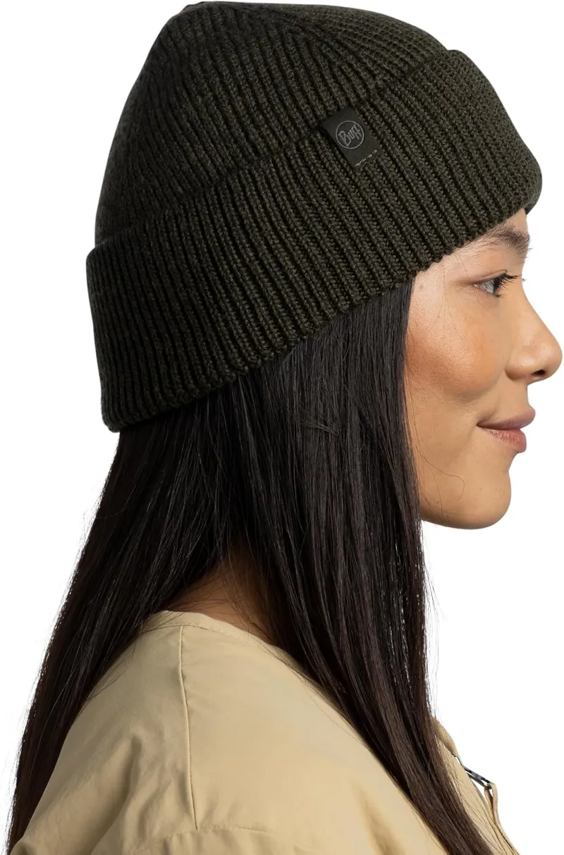 Buff Knitted Beanie Merix Bark-3