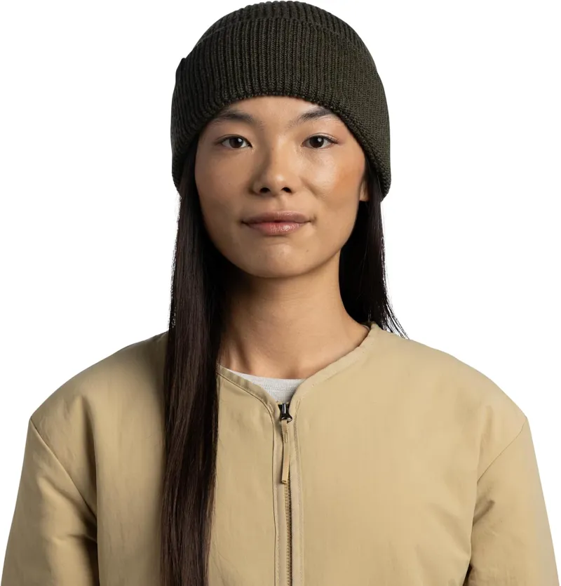 Buff Knitted Beanie Merix Bark-2
