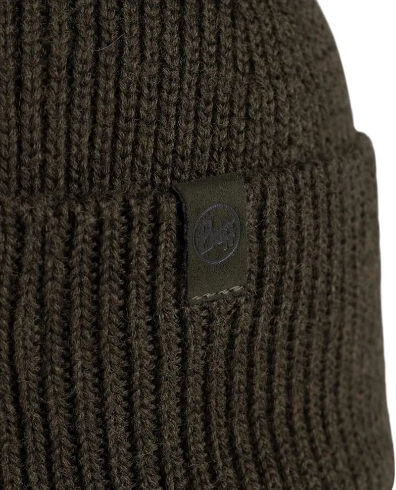 Buff Knitted Beanie Merix Bark-1