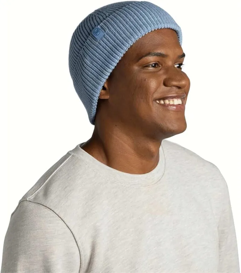 Buff Knitted Beanie Merix Lake Blue-3