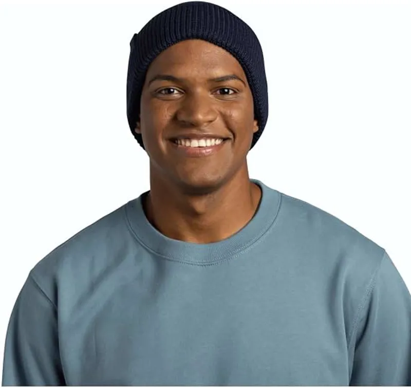 Buff Knitted Beanie Merix Night Blue-2