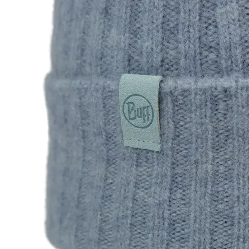 Buff Knitted Beanie Nilah Lake Blue-1