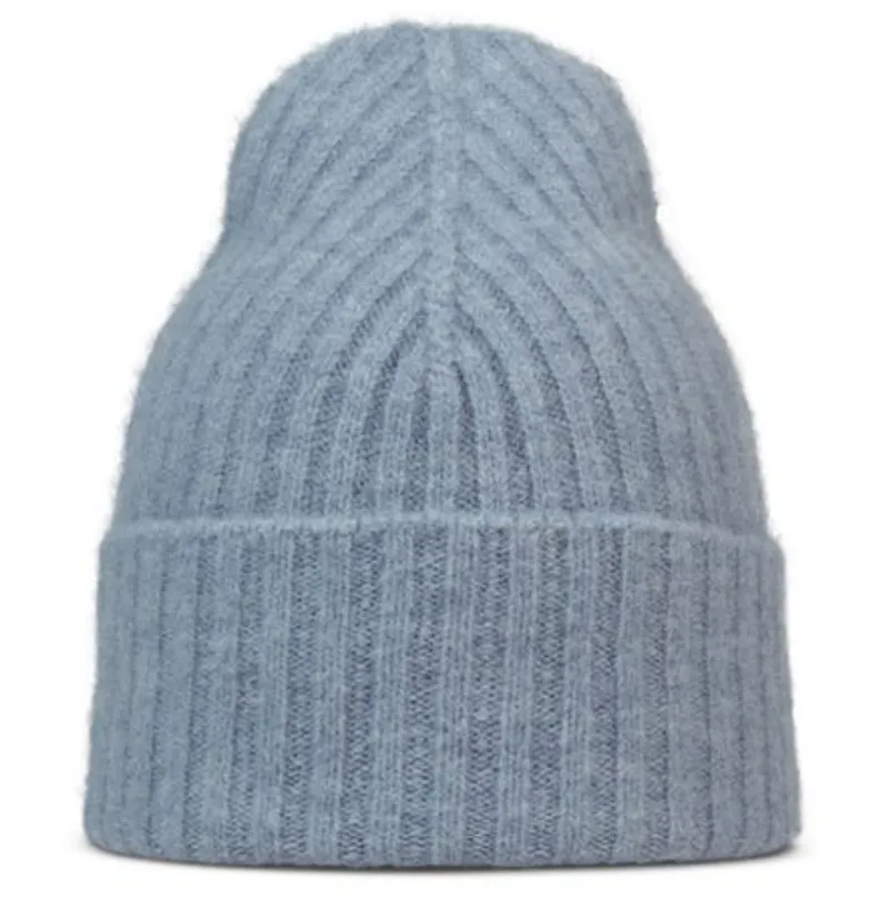Buff Knitted Beanie Nilah Lake Blue