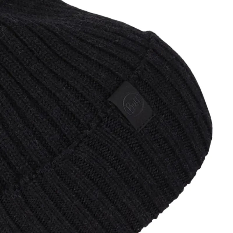 Buff Knitted Beanie Norval Graphite-3