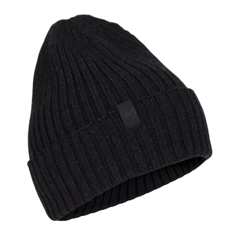 Buff Knitted Beanie Norval Graphite-1