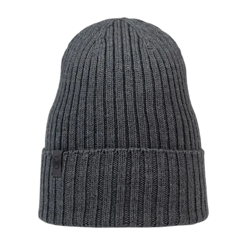 Buff Knitted Beanie Norval Grey Heather
