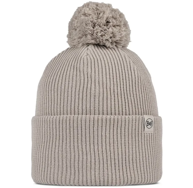 Buff Knitted Beanie Renvi Birch Grey