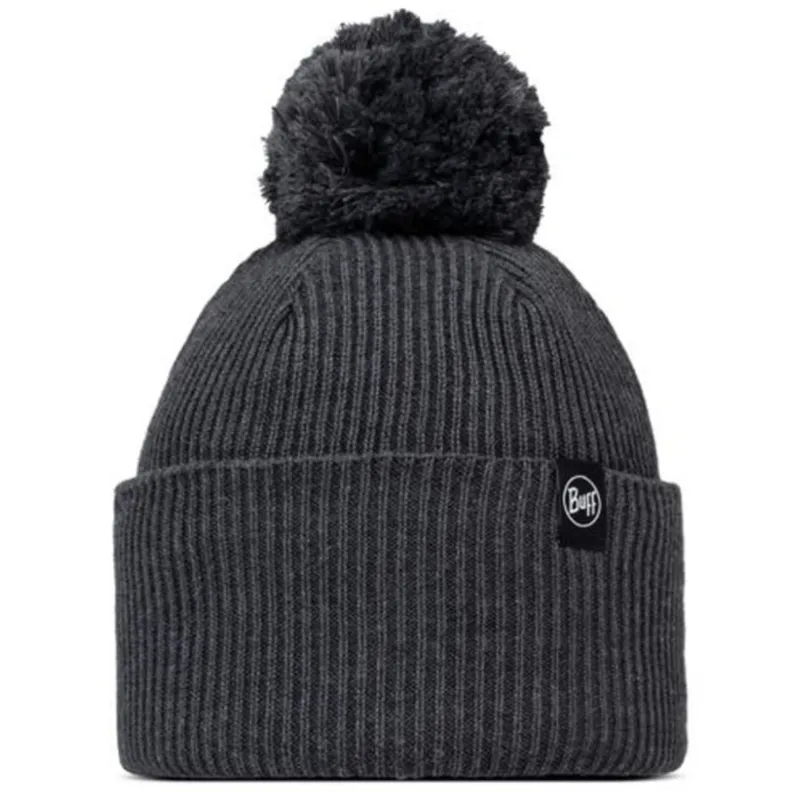 Buff Knitted Beanie Renvi Grey Heather