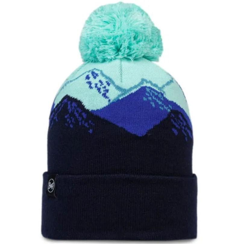 Buff Knitted Beanie Tatik Night Blue