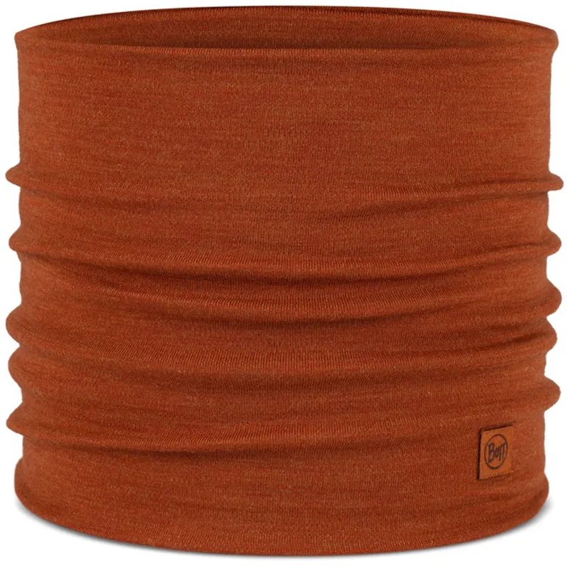 Buff Merino Heavyweight Neck Warmer Solid Cinnamon