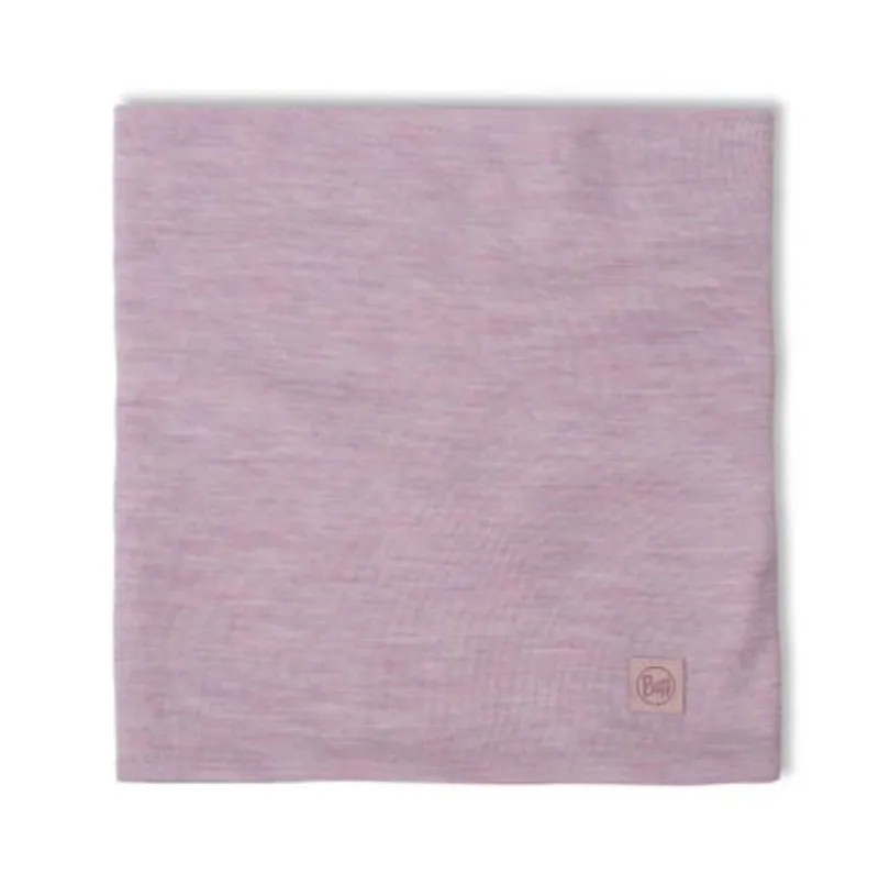 Buff Merino Heavyweight Neck Warmer Solid Lilac Sand-1