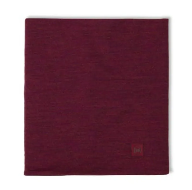 Buff Merino Heavyweight Neck Warmer Solid Tibetan Red-1