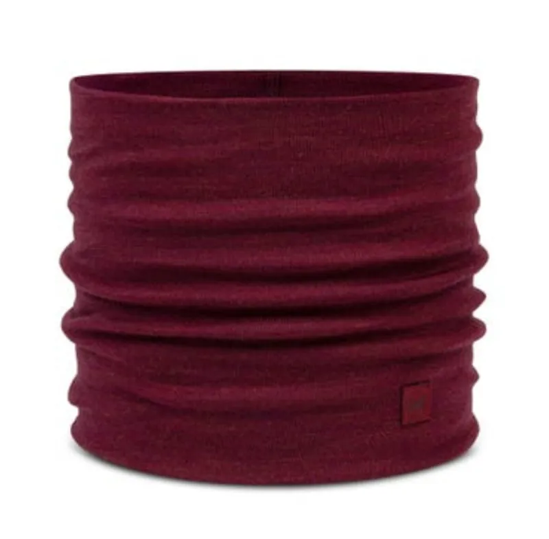 Buff Merino Heavyweight Neck Warmer Solid Tibetan Red