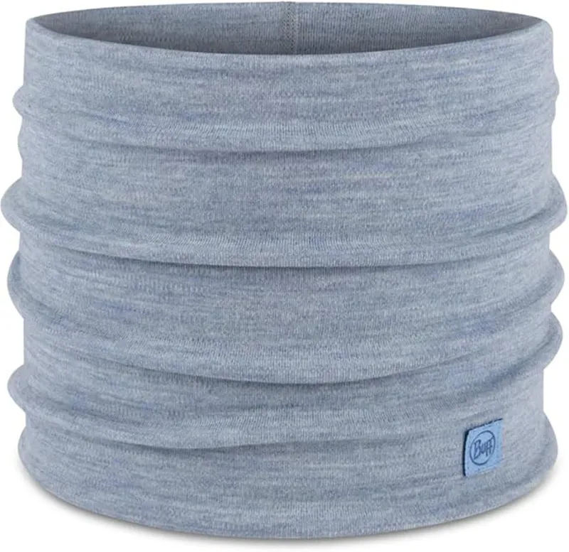 Buff Merino Heavyweight Neckwarmer Solid Light Blue