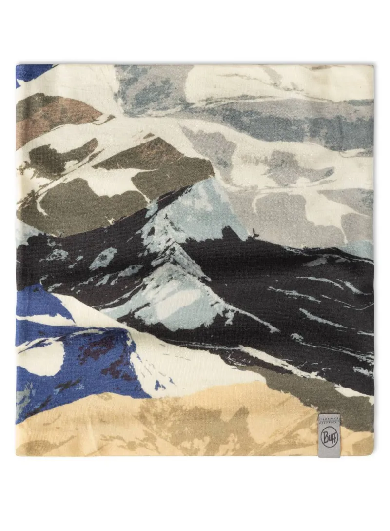 Buff Merino Heavyweight Prints Neckwear Prints Onlar Blue-1