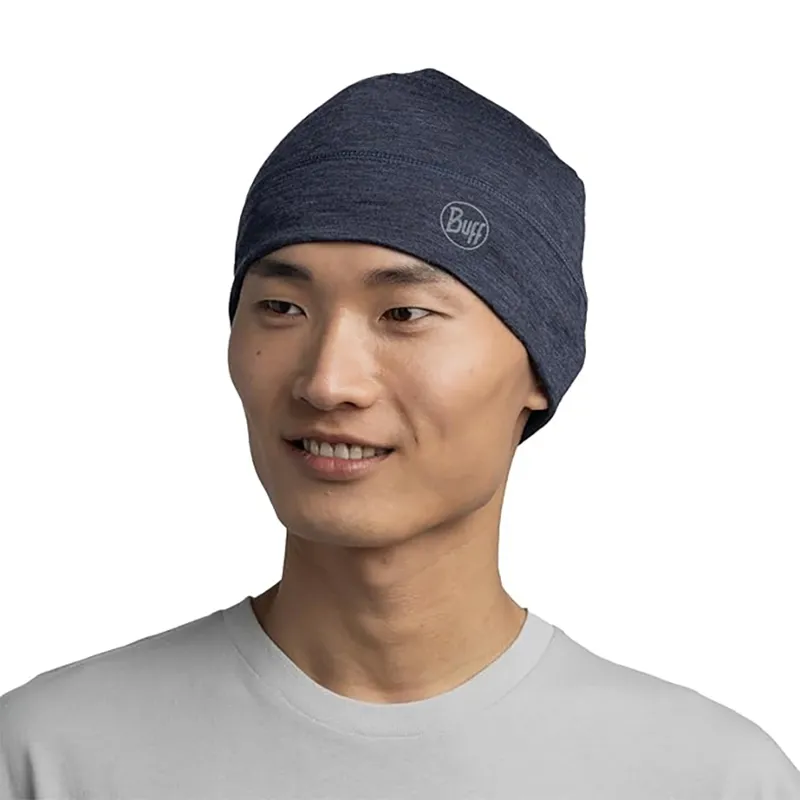 Buff Merino Lightweight Beanie Solid Night Blue-3