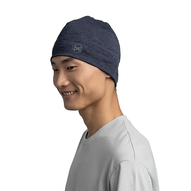Buff Merino Lightweight Beanie Solid Night Blue-2