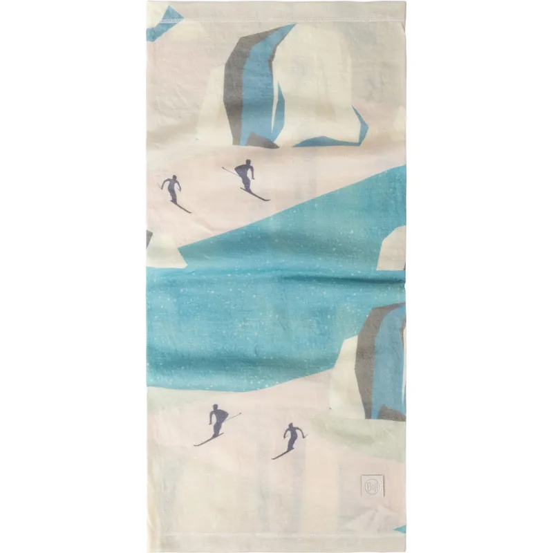 Buff Merino Lightweight Digital Prints Neckwear Ekan Grey-1