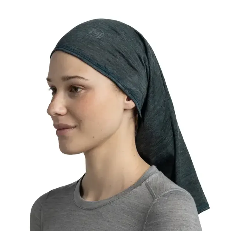 Buff Merino Lightweight Neckwear Multistripe Forest-3