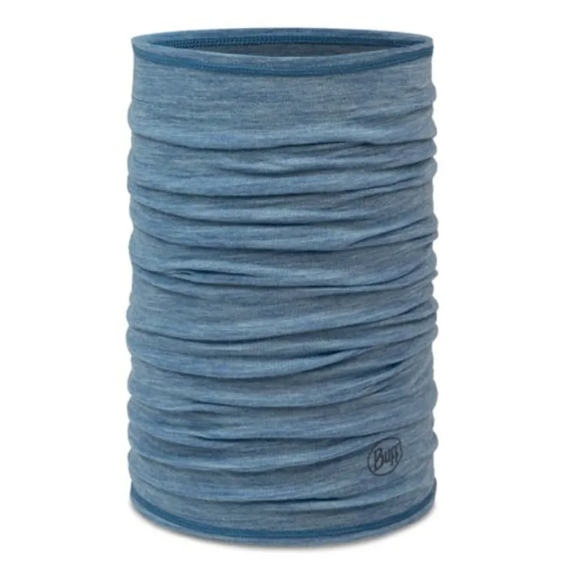 Buff Merino Lightweight Neckwear Solid Lake Blue