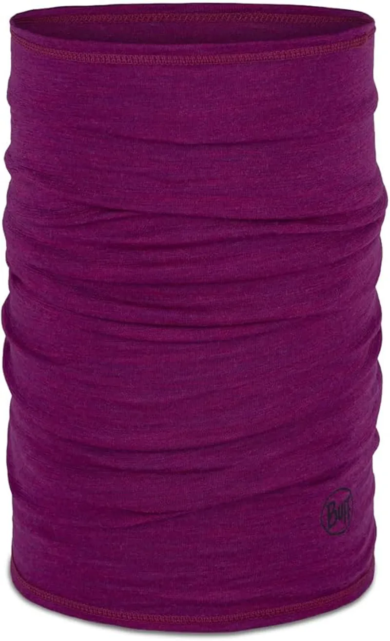 Buff Merino Lightweight Neckwear Solid Magenta
