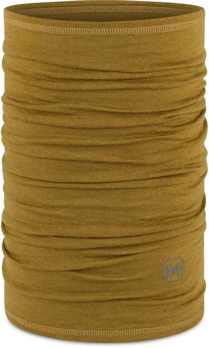 Buff Merino Lightweight Neckwear Solid Olive Green