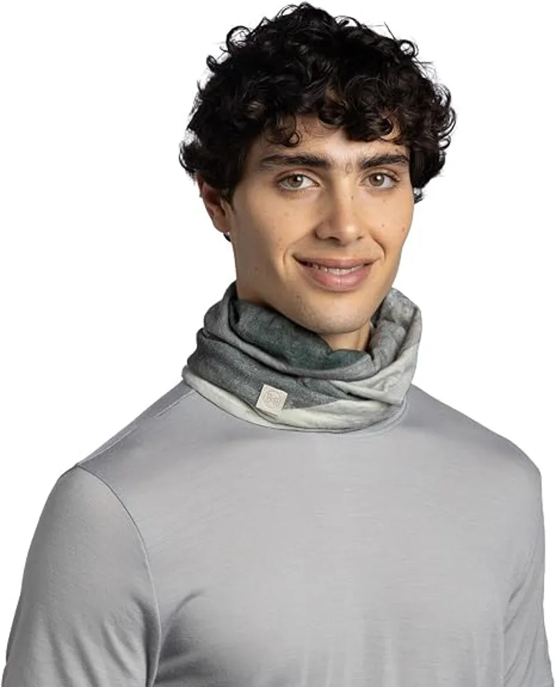 Buff Merino Lightweight Prints Neckwear Aler Grey-2