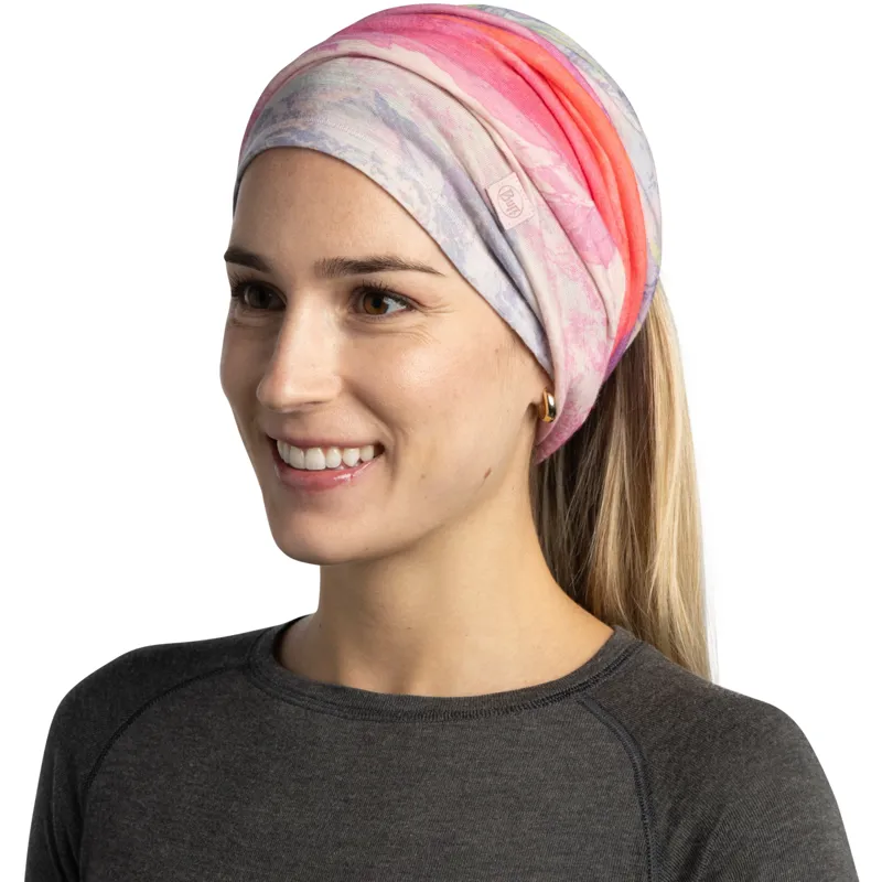 Buff Merino Lightweight Prints Neckwear Arci Lilac Ice-3