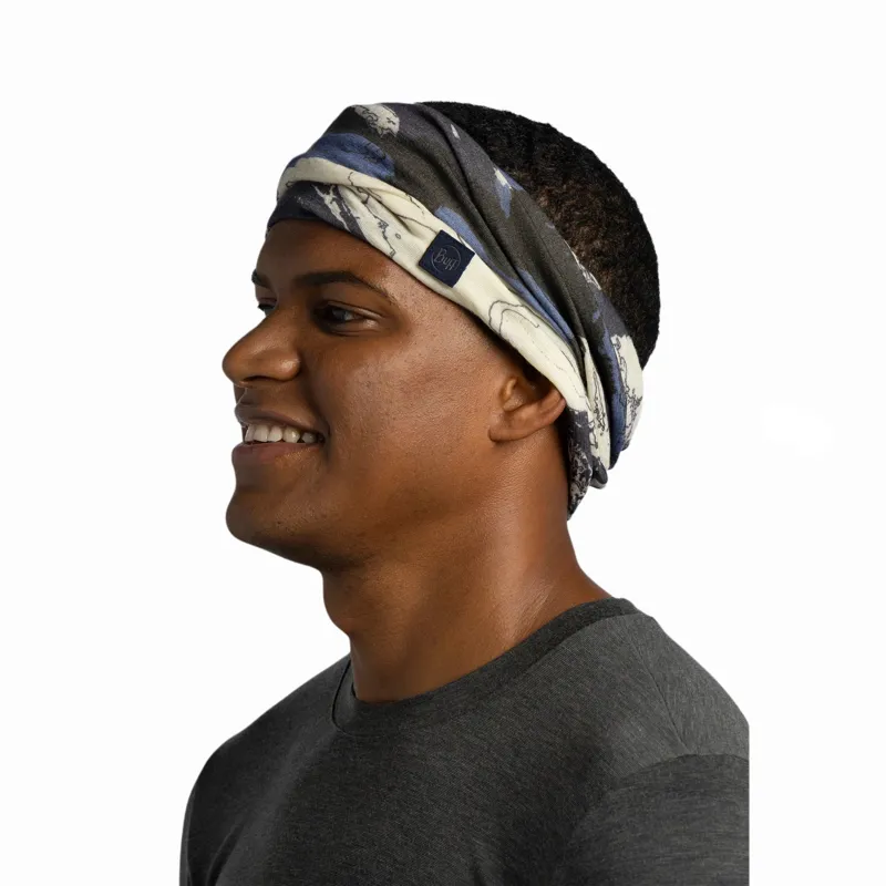 Buff Merino Lightweight Prints Neckwear Esyr Blue-3