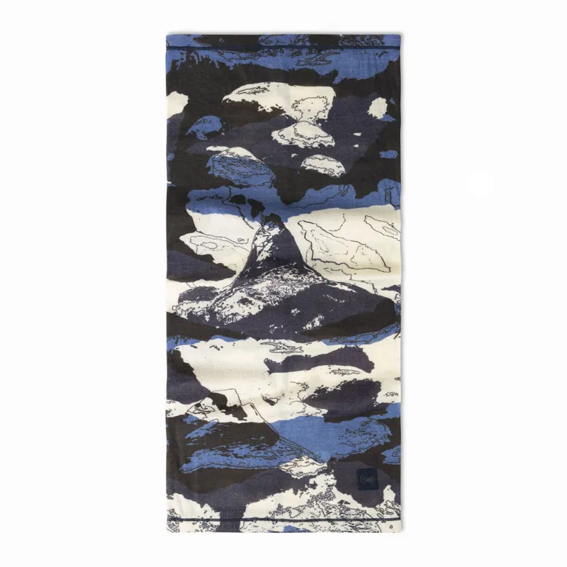 Buff Merino Lightweight Prints Neckwear Esyr Blue-1