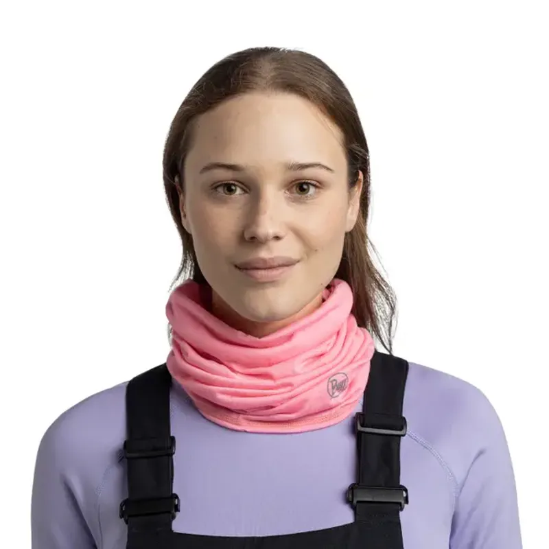 Buff Merino Lightweight Neckwear Solid Rose Pink-2