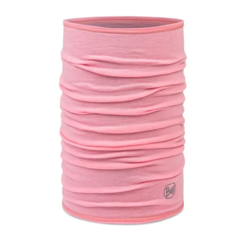 Buff Merino Lightweight Neckwear Solid Rose Pink