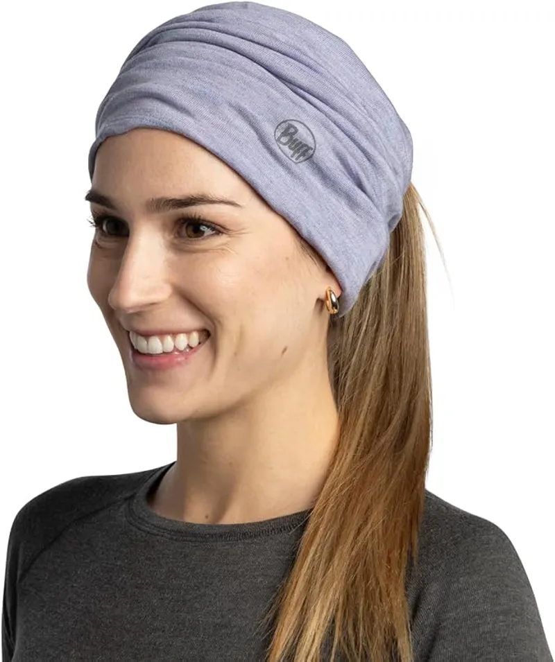 Buff Merino Midweight Neckwear Melange Iris-3