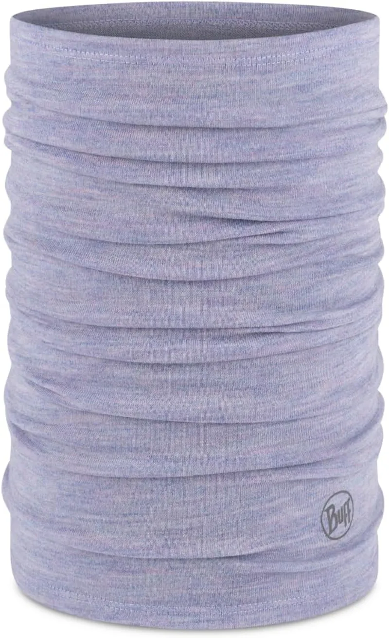 Buff Merino Midweight Neckwear Melange Iris