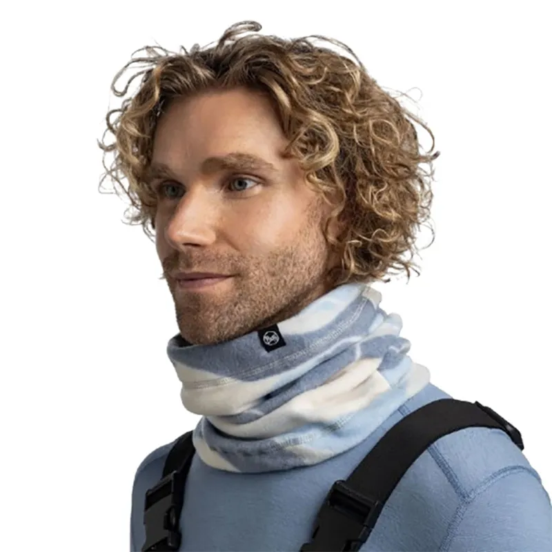 Buff Polar Prints Neck Warmer Aguar Blue-3
