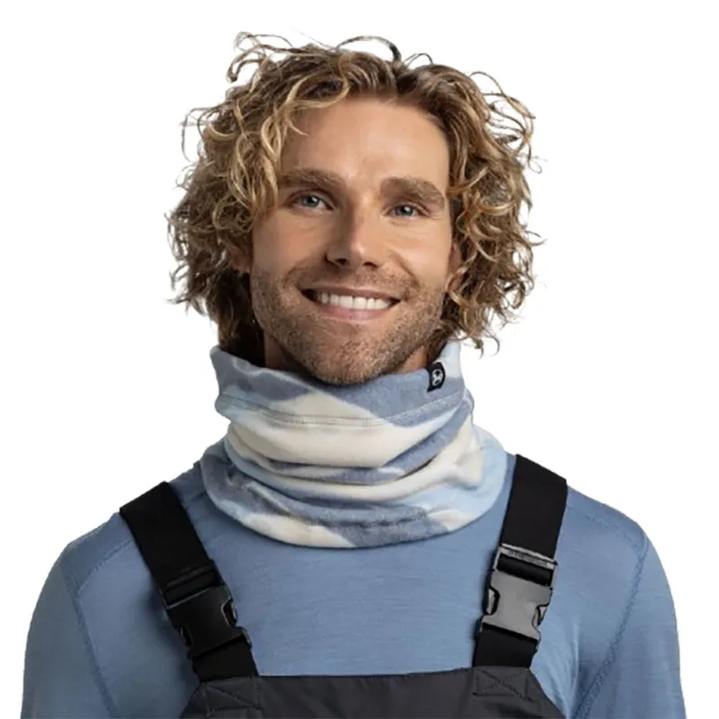 Buff Polar Prints Neck Warmer Aguar Blue-2