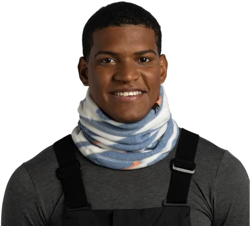 Buff Polar Prints Neck Warmer Logel Navy-2